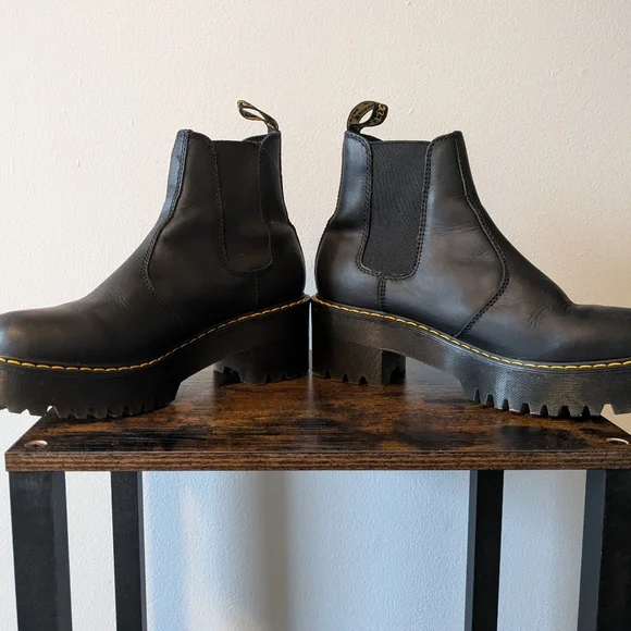 Dr. Martens Rometty Heeled Platform Chelsea Boots - Picture 11 of 13